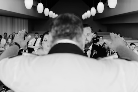 Wedding ceremony by Dr. Gerrit Rademeyer in Louisrus