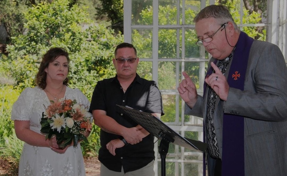 Wedding ceremony by Dr. Gerrit Rademeyer in Louisrus