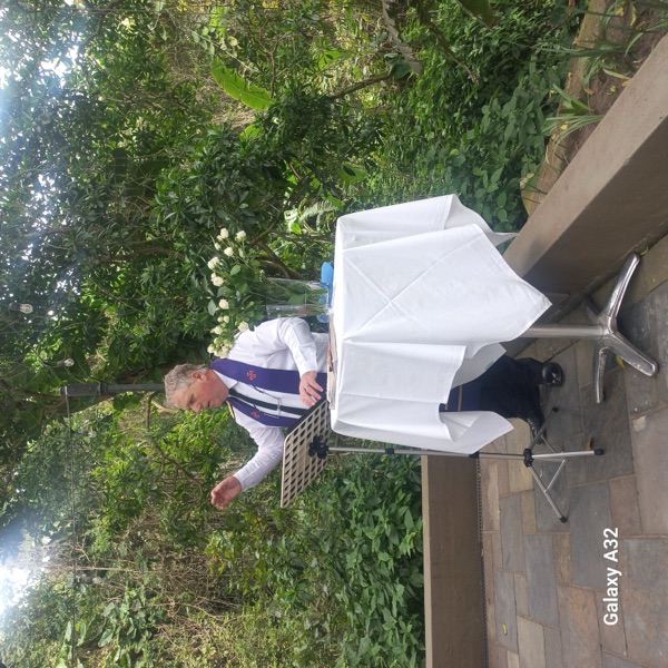 Wedding ceremony by Dr. Gerrit Rademeyer in Louisrus