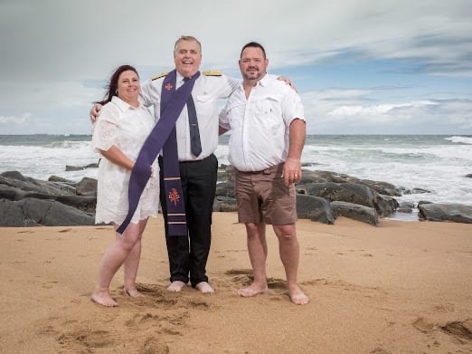 Wedding ceremony by Dr. Gerrit Rademeyer in Louisrus
