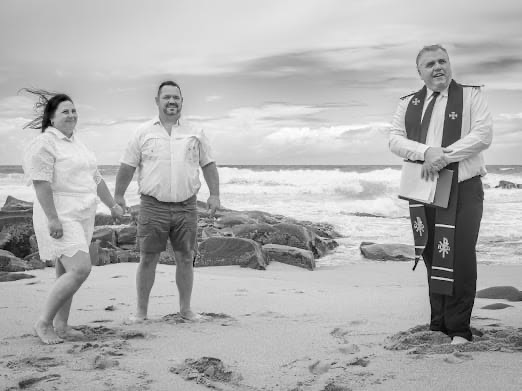 Wedding ceremony by Dr. Gerrit Rademeyer in Louisrus