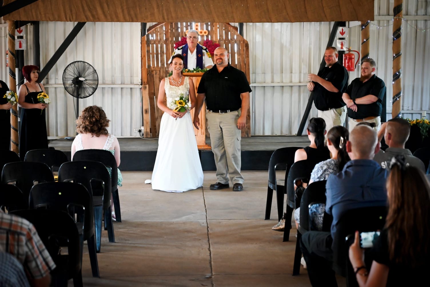 Wedding ceremony by Dr. Gerrit Rademeyer in Louisrus
